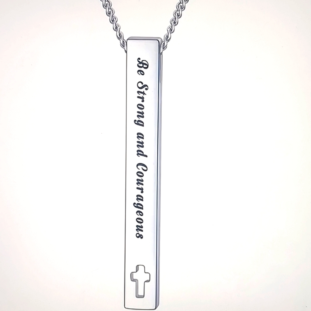 Stainless Steel Bible Verse Necklace